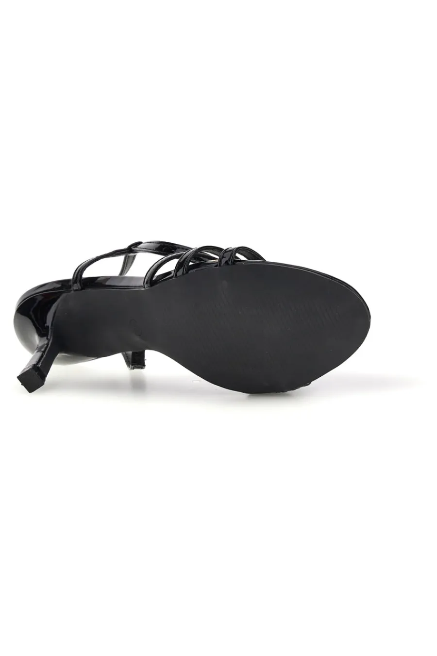 Sandali neri in vernice tacco medio cinturino P709-FIRST LADY Best
