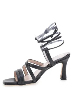 Sandali Neri Lace-Up Con Tacco 9 Cm 3615-PITTARELLO GLAM Clearance