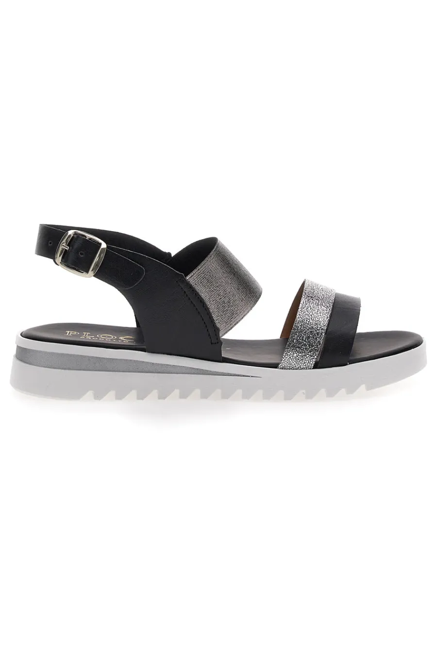 Sandali Neri Made in Italy 008-PLOCADI Outlet
