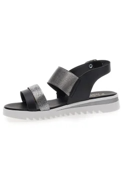 Sandali Neri Made in Italy 008-PLOCADI Outlet