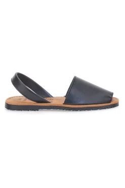 Sandali Neri Open Toe in Materie Sintetiche MN101-FLY NATURE Clearance