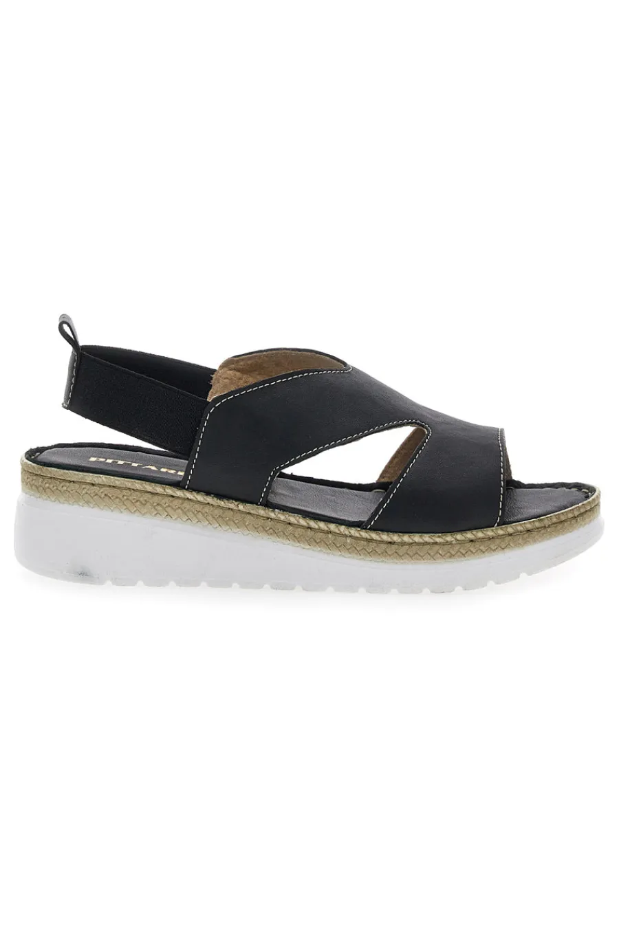 Sandali Neri Sling-back Con Elastici 90042-PITTARELLO Hot