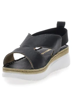 Sandali Neri Sling-back Con Elastici 90042-PITTARELLO Hot