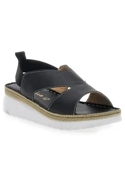 Sandali Neri Sling-back Con Elastici 90042-PITTARELLO Hot