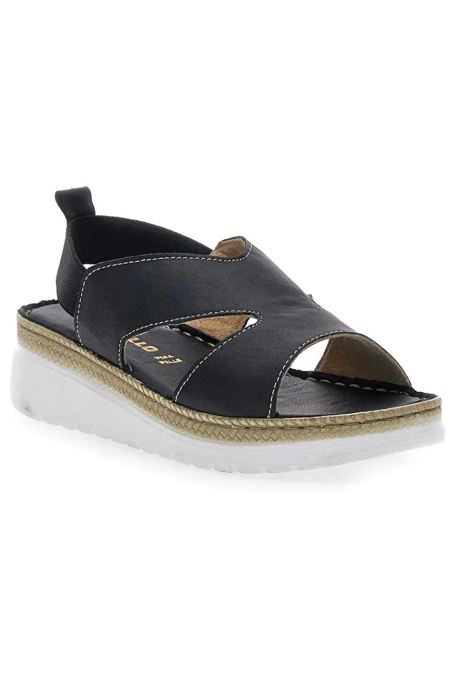 Sandali Neri Sling-back Con Elastici 90042-PITTARELLO Hot