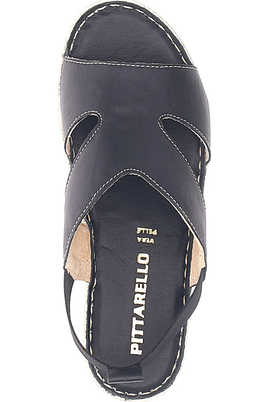 Sandali Neri Sling-back Con Elastici 90042-PITTARELLO Hot