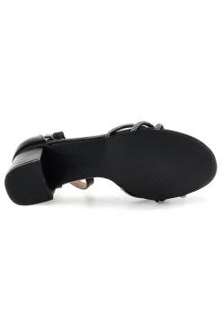 Sandali con cinturini brillanti e tacco largo P706-FIRST LADY Clearance