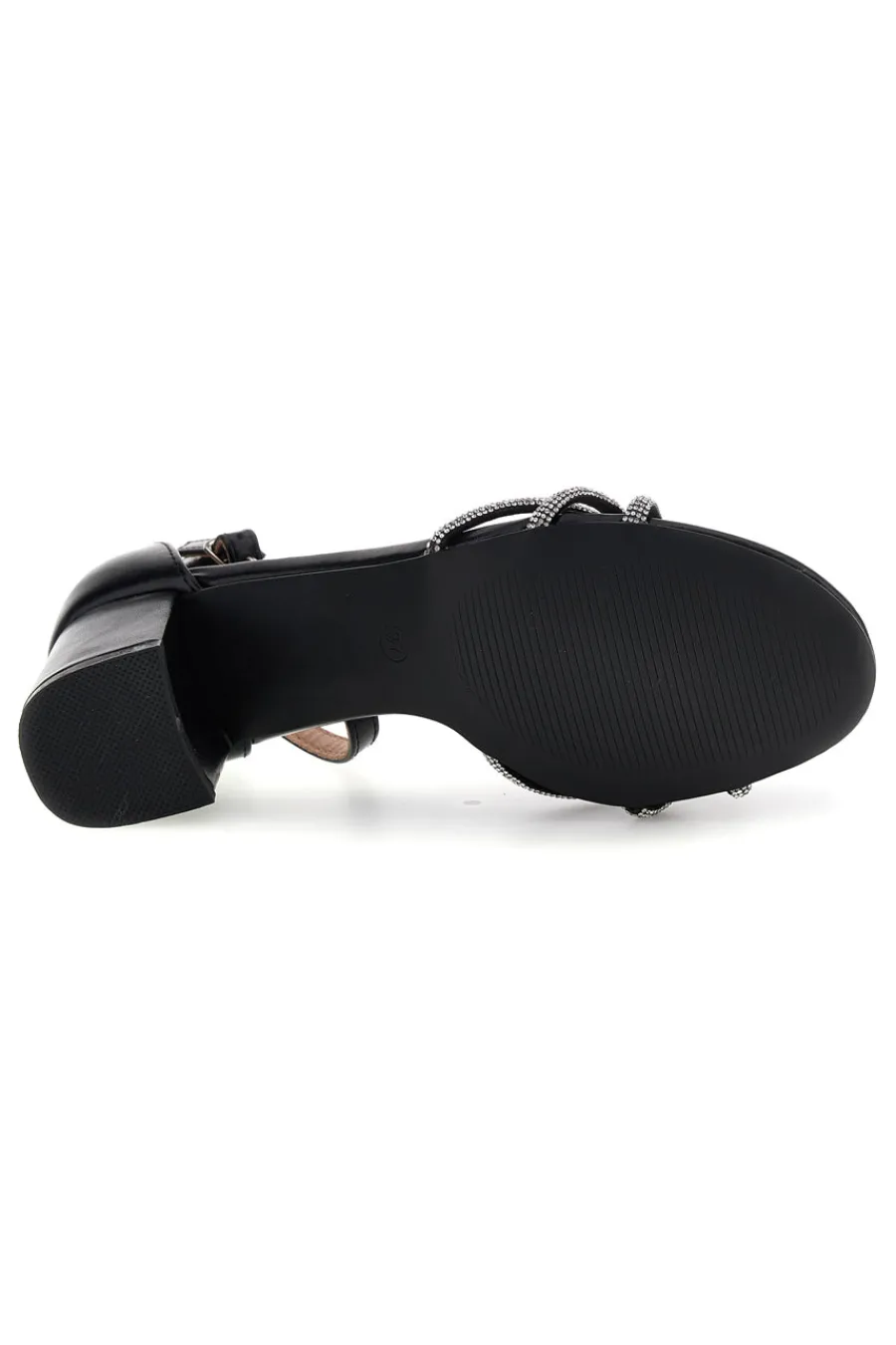 Sandali con cinturini brillanti e tacco largo P706-FIRST LADY Clearance