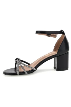 Sandali con cinturini brillanti e tacco largo P706-FIRST LADY Clearance