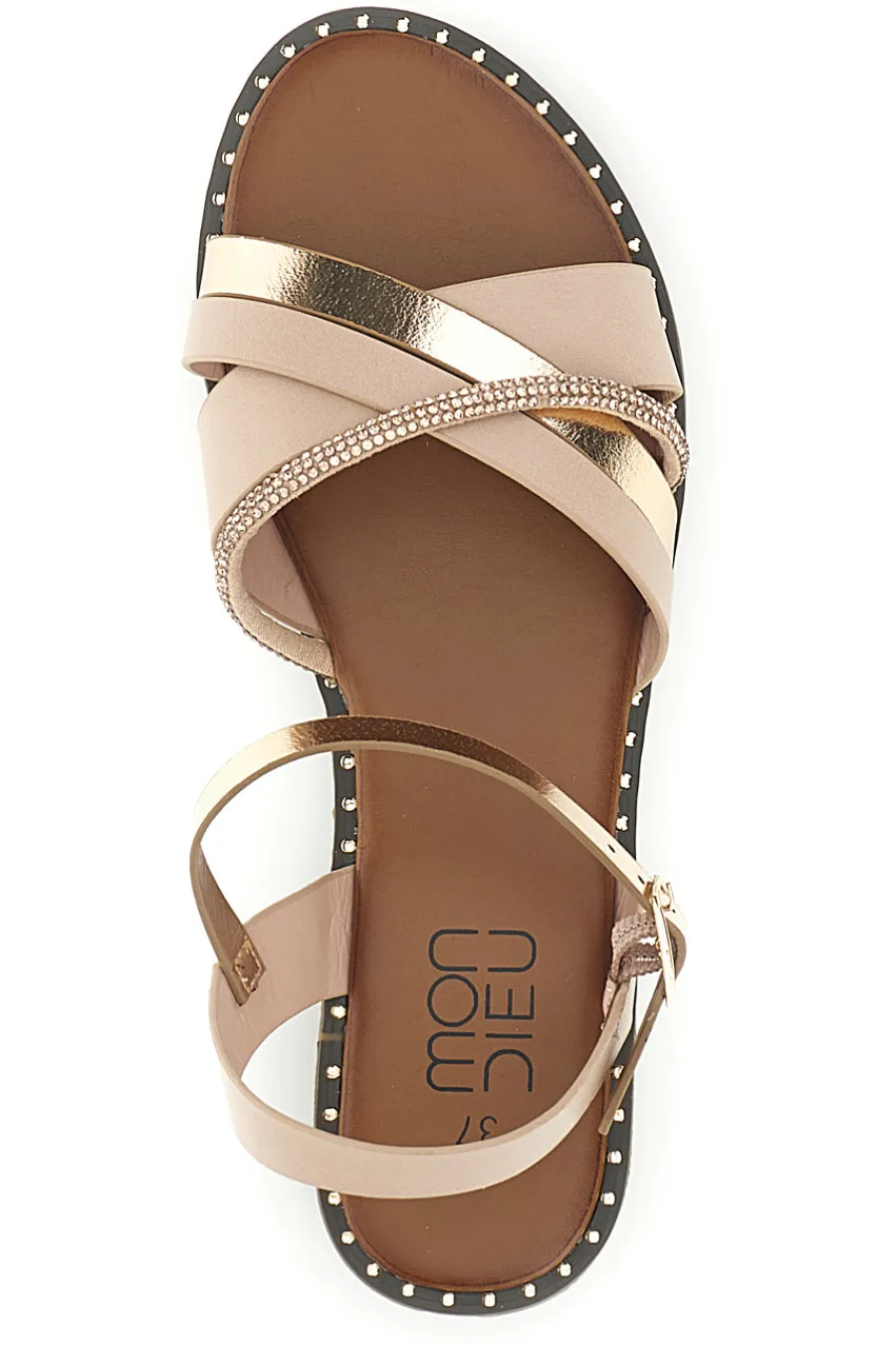 Sandali con fascette decorative PREA120-MON DIEU Outlet