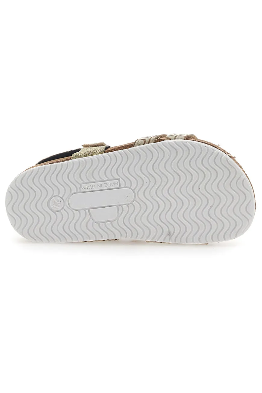 Sandali Oro Chiusura con Velcro Pittarello Bio 257712