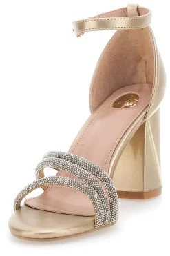 Sandali Oro con Tacco 233-LE HAVRE PARIS Sale