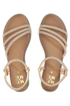 Sandali oro rosa con fascette sottili Me & Me 1703-ME u0026 ME Clearance