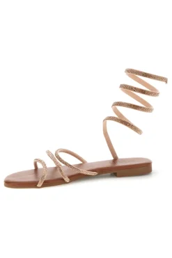 Sandali oro rosa con strass PRE9300-MON DIEU Hot
