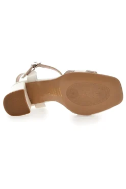 Sandali Panna e Oro Con Cinturino e Tacco 8,5 5548-PITTARELLO GLAM Sale