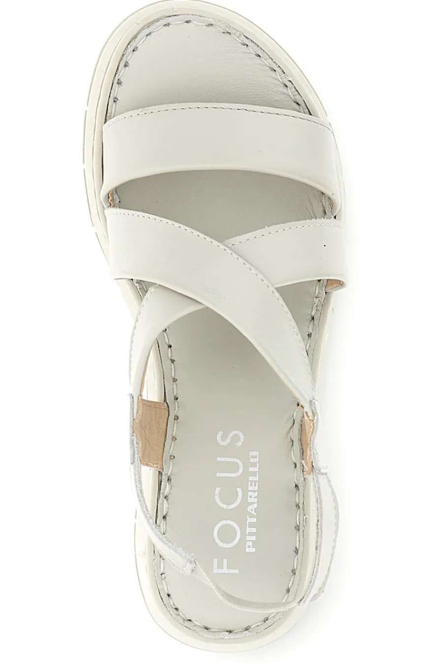 Sandali panna in vera pelle 7156124-PITTARELLO FOCUS Outlet