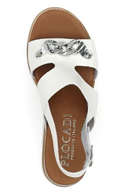 Sandali Platform Bianchi Made Italy 3002-PLOCADI Discount