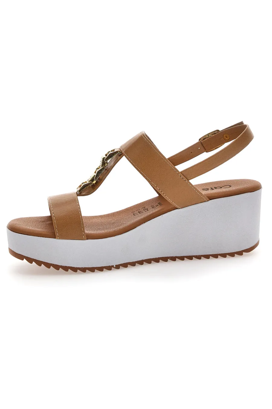 Sandali Platform Cognac Made in Italy Cafè Cost 364022-CAFÈ COST