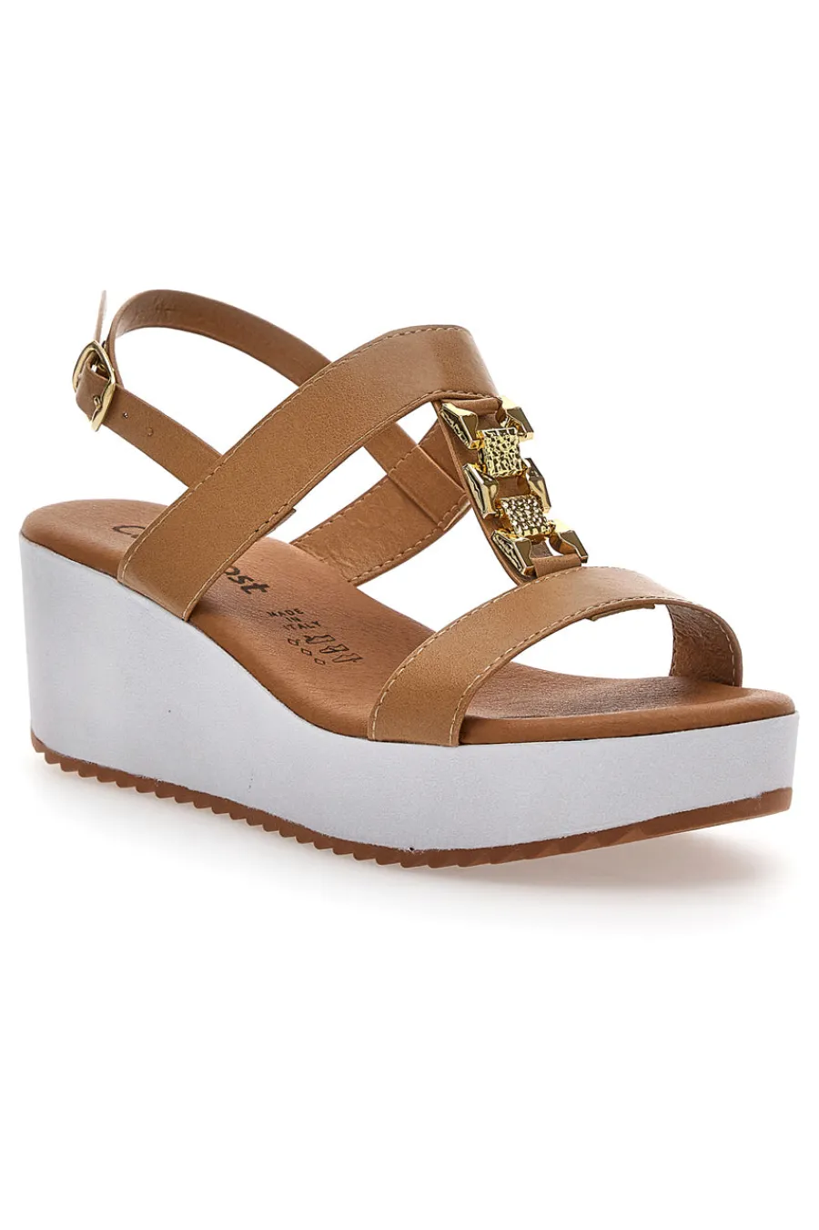 Sandali Platform Cognac Made in Italy Cafè Cost 364022-CAFÈ COST