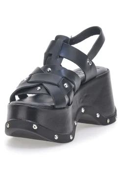 Sandali Platform in Pelle con Borchie Made in Italy Pittarello 15764-PITTARELLO ROCK Sale