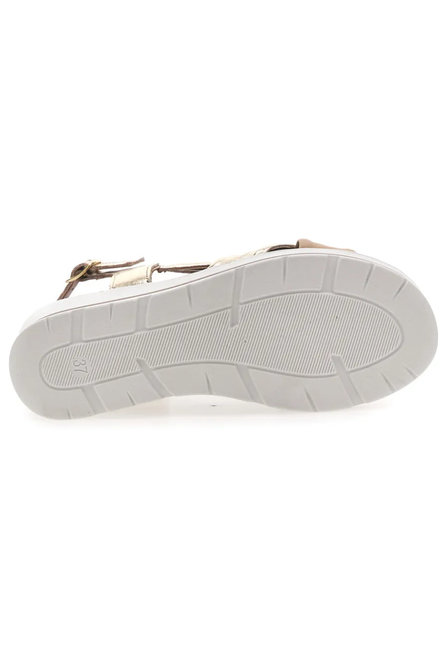 Sandali Platino Con Platform e Tomaia in Pelle 269020-MIO TEMPO Sale