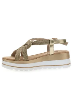 Sandali Platino Con Platform di 5,5 Cm 495-ENERGY Discount