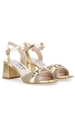 Sandali Platino Con Tacco e Cinturino alla Caviglia 5550-PITTARELLO GLAM Sale