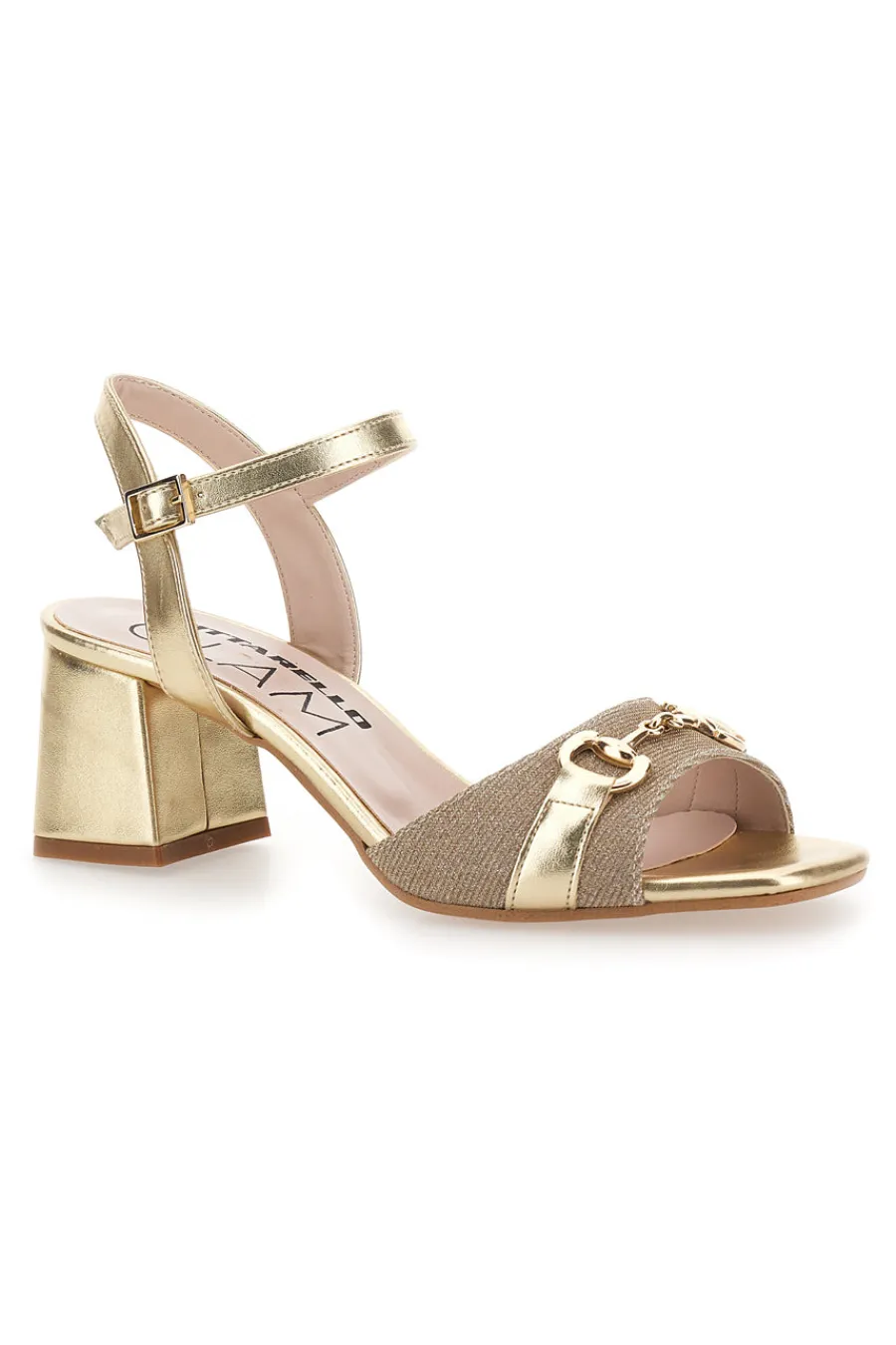 Sandali Platino Con Tacco e Cinturino alla Caviglia 5550-PITTARELLO GLAM Sale