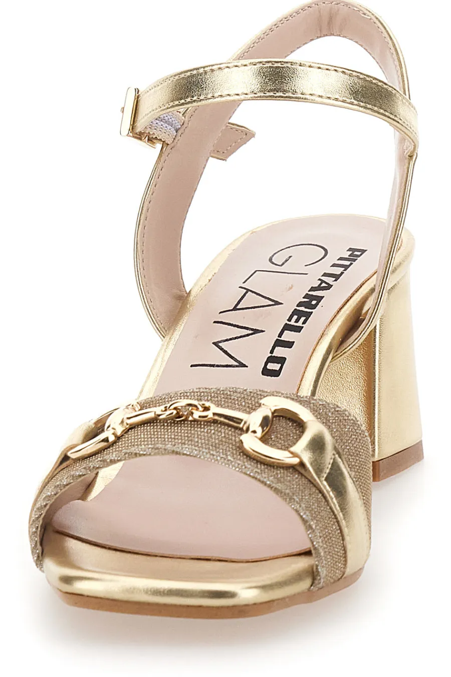 Sandali Platino Con Tacco e Cinturino alla Caviglia 5550-PITTARELLO GLAM Sale