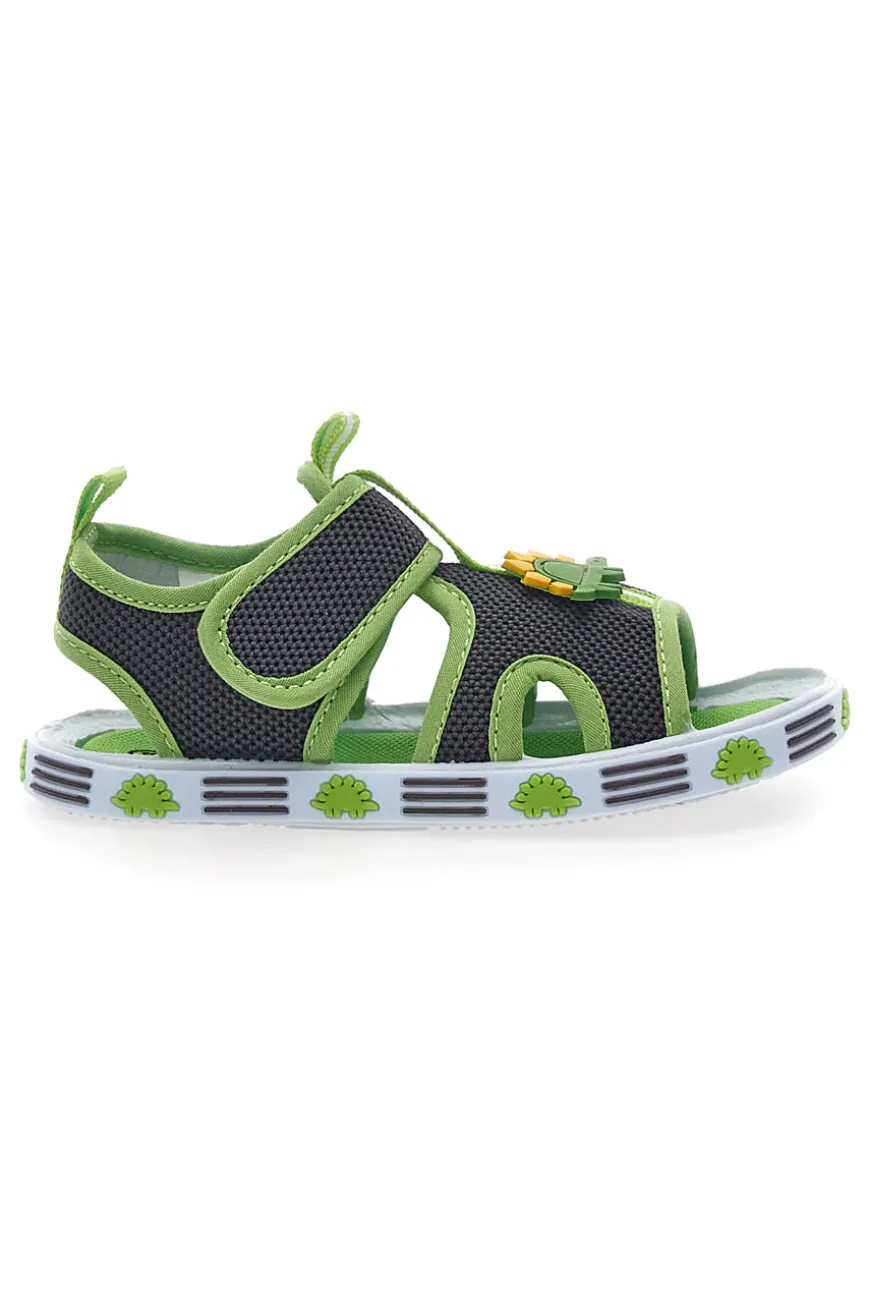 Sandali Primi Passi Grigi e Verdi Pitt Kids 2635