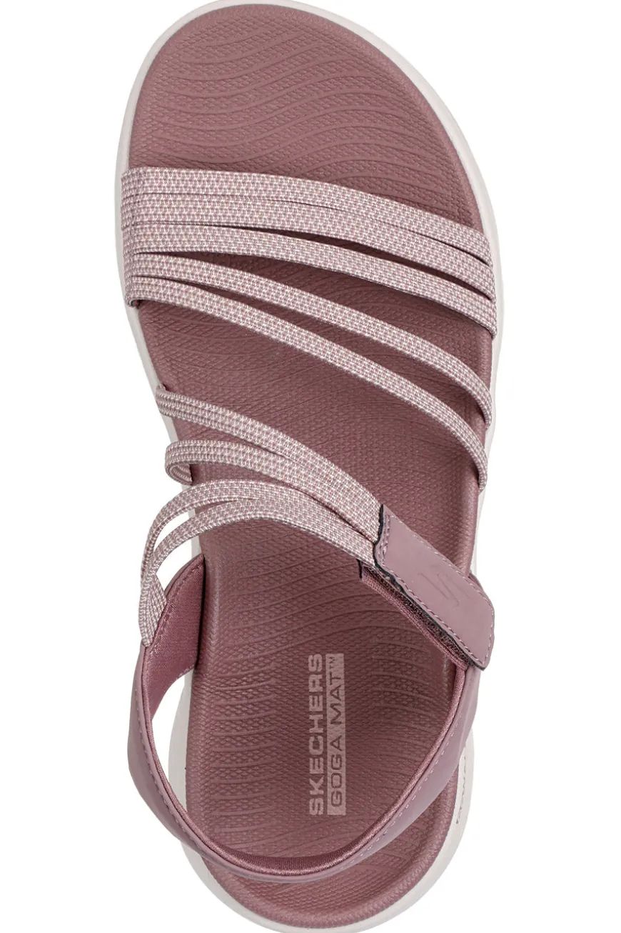 Sandali Rosa con cinturini elastici Skechers GO WALK FLEX SANDAL EMMA