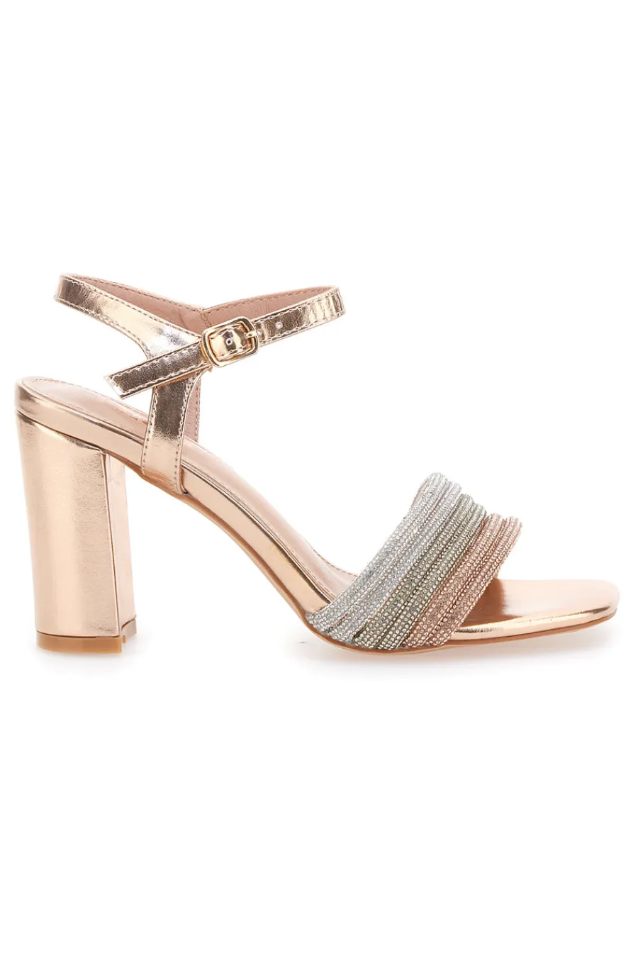 Sandali Rosa con Cinturino e Tacco Alto 653-THE FIRST Sale