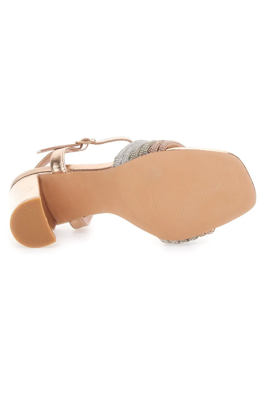 Sandali Rosa con Cinturino e Tacco Alto 653-THE FIRST Sale