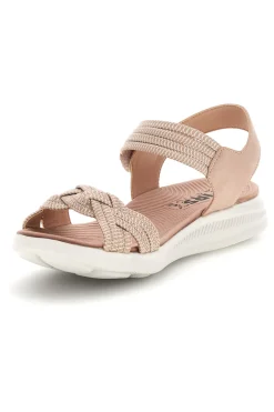 Sandali rosa con fasce intrecciate 5-FIRST ACTIVE Sale