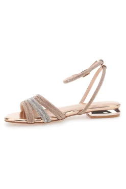 Sandali Rosa Con Strass e Cinturino alla Caviglia 680-MON DIEU Sale