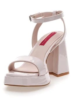Sandali Rosa con Tacco a Blocco 202-BETTYFLOWERS New