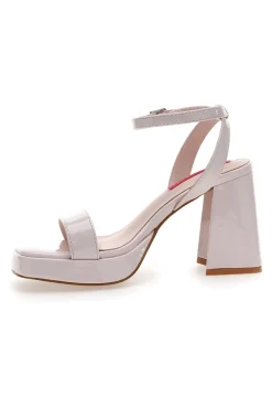 Sandali Rosa con Tacco a Blocco 202-BETTYFLOWERS New