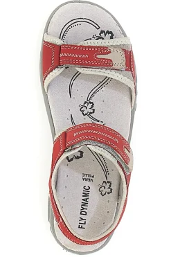 Sandali rossi sportivi con chiusura a strappo FD50D-FLY DINAMIC