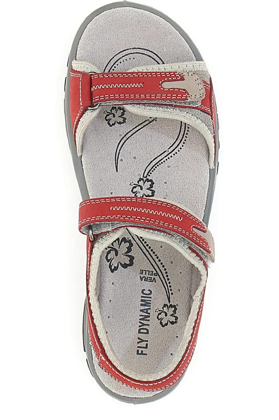 Sandali Rossi Sportivi in Pelle 50-FLY DINAMIC Hot