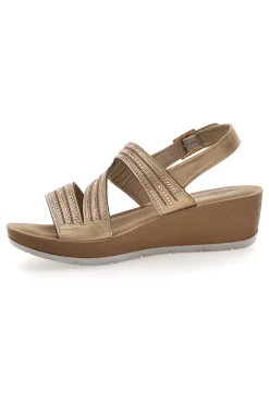Sandali Sabbia con Cinturino e Brillantini 24 RN-INBLU Discount