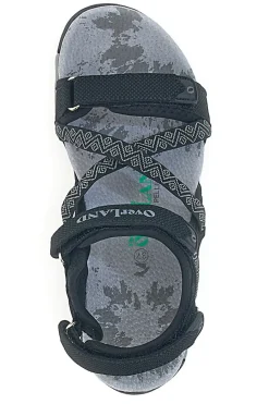 Sandali Sportivi con Velcro Neri 22326-OVERLAND Outlet