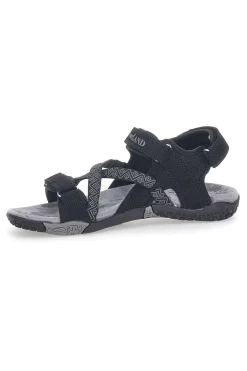 Sandali Sportivi con Velcro Neri 22326-OVERLAND Outlet