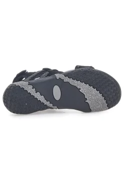 Sandali Sportivi con Velcro Neri 22326-OVERLAND Outlet