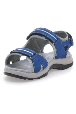 Sandali sportivi grigi e blu con chiusura a strappo 51357-TIGLIO Discount