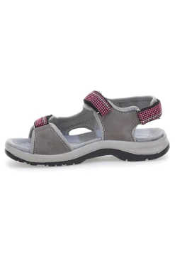 Sandali sportivi grigi e fucsia con chiusura a strappo 51358-TIGLIO Clearance