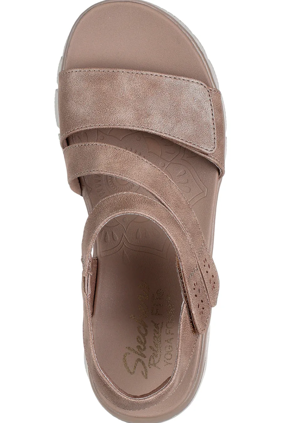 Sandali taupe metallizzato con tripla fascia regolabile EASY GOING ALL DAY CHIC-SKECHERS Online