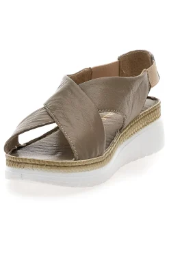 Sandali Taupe Sling-back Con Elastici 90046-PITTARELLO Hot
