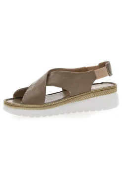 Sandali Taupe Sling-back Con Elastici 90046-PITTARELLO Hot