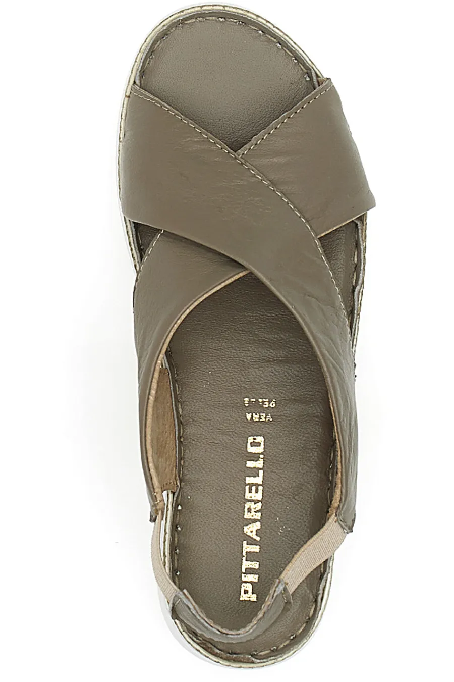 Sandali Taupe Sling-back Con Elastici 90046-PITTARELLO Hot