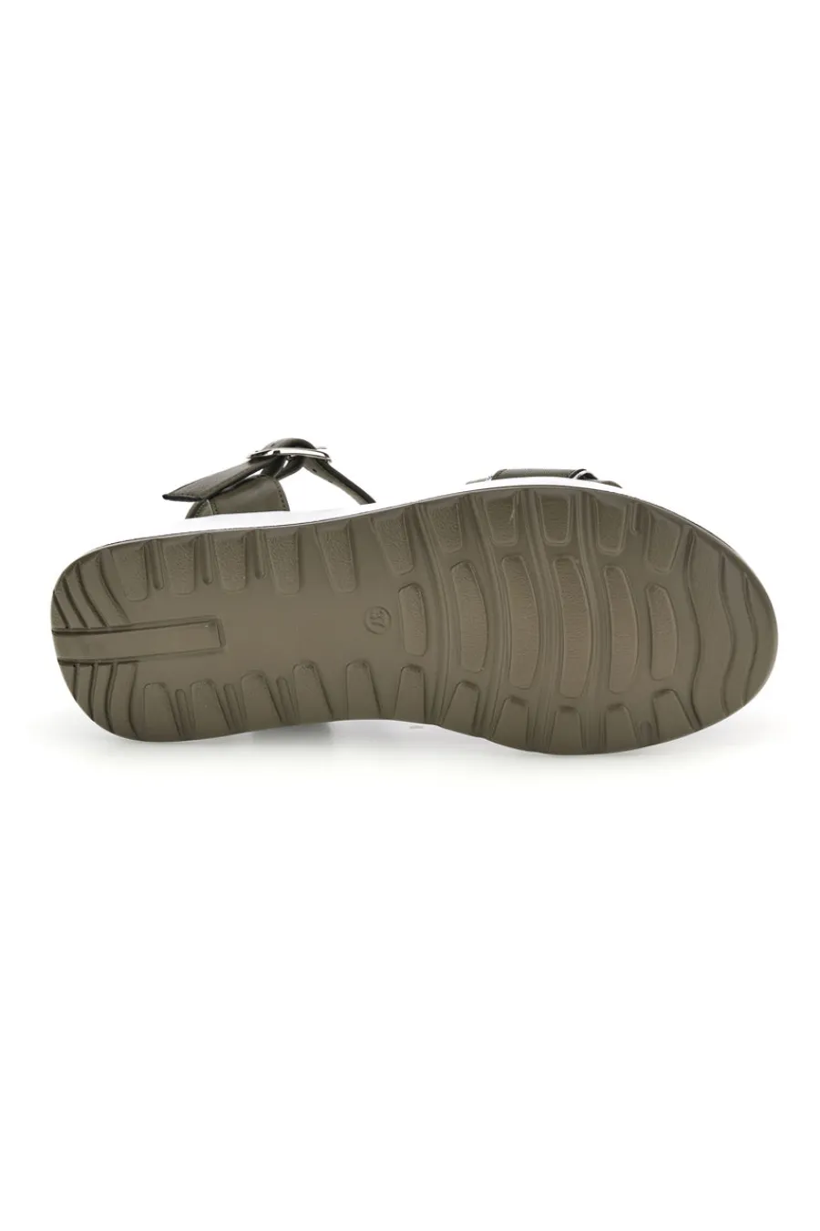 Sandali oliva con cinturino regolabile suola comfort Bza2423820-PLOCADI